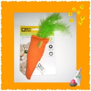 Cat-A-Roma Carrot Catnip Filled Kicker Cat Toy